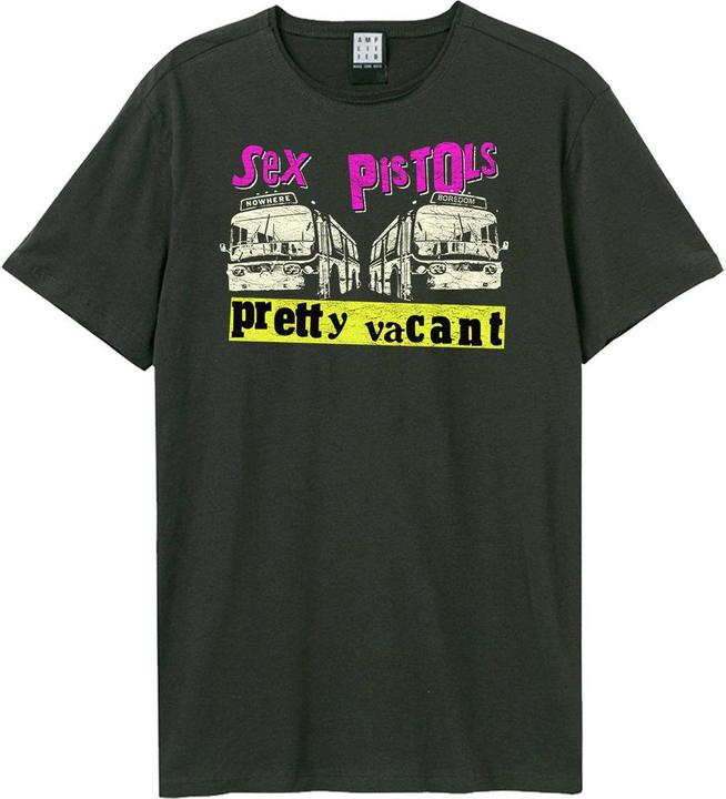 Actual product image Amplified Unisex Adult Pretty Vacant Again Sex Pistols T-Shirt (L)