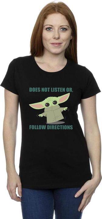 Image du produit Star Wars - T-shirt THE MANDALORIAN GROGU DOES NOT LISTEN - Femme (XL)