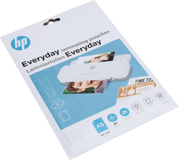 Produktbild HP Laminierfolie Everyday A5, 80 µm, 25 Stück, Glänzend (A5, 25 Stück, 80 µm)