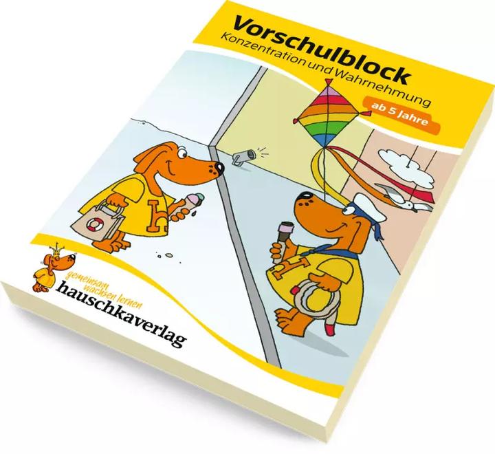 Actual product image Vorschulblock - Konzentration und Wahrnehmung (German, Sabine Dengl, Linda Bayerl, 2015)