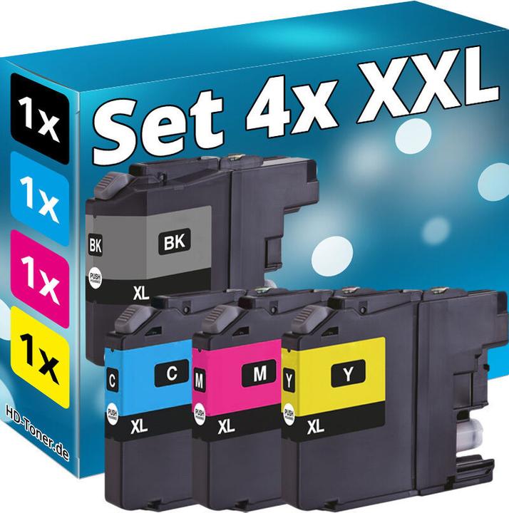 Produktbild Druckfuxx 4x XL PATRONEN kompatibel BROTHER MFC-J680DW J5620DW J5625DW J5720DW D