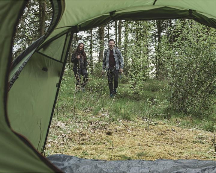 Produktbild Easy Camp Kuppelzelt Lomsdal 4 (olivgr?n, mit Tunnel-Anbau, Modell 2025) (Kuppelzelt, 6.40 kg, 4 Personen)