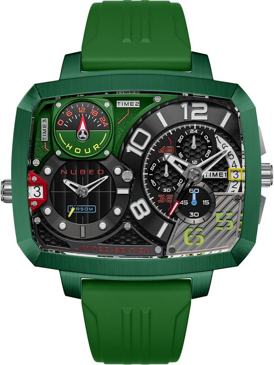 Produktbild Nubeo NB-6084-03 Herrenuhr Odyssey Triple Time-Zone Limited 58mm 5ATM (Chronograph)