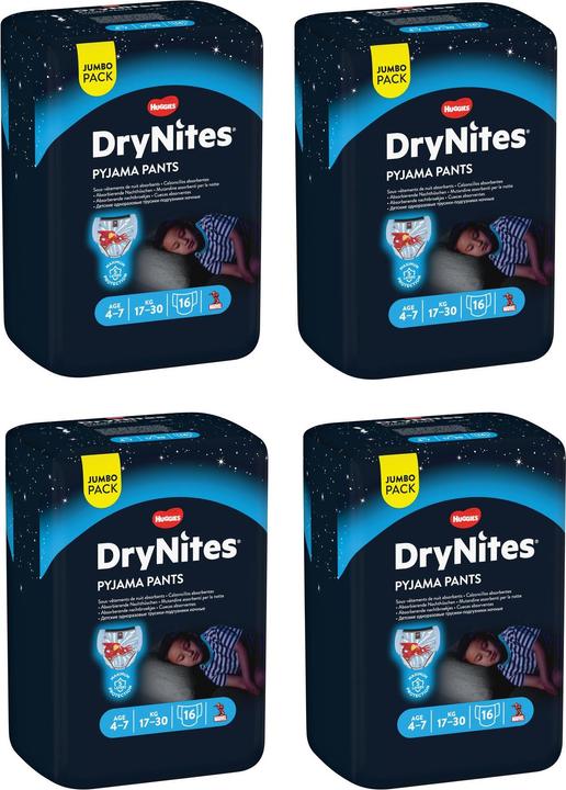 Immagine prodotto Huggies Pannolini da notte (Dimensione M, Pacco trasportabile, 64 Pezzo/i)