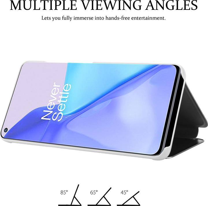 Actual product image Cadorabo Book Smart View Mirror Cover (OnePlus 9)