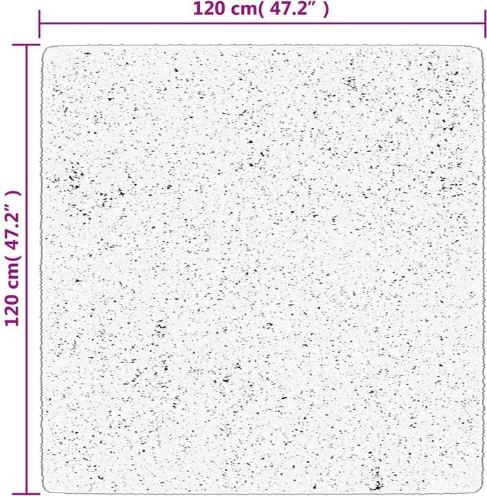 Produktbild VidaXL Teppich Shaggy Hochflor Modern (120 x 120 cm)