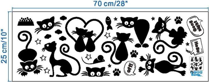 Produktbild Cbx Schöne Cartoon Katzen Wandaufkleber