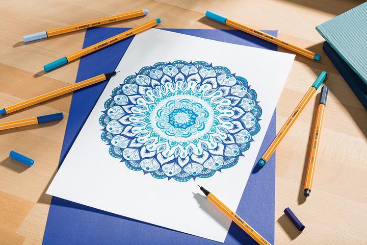 Produktbild STABILO Fineliner Point 88 (Blau, 3 x)