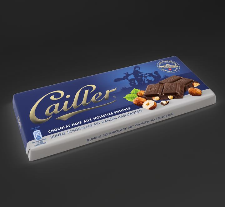 Produktbild Cailler Tafelschokolade Dunkel mit Haselnüssen (100 g)