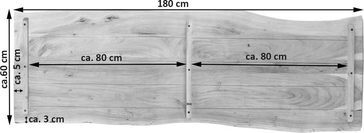 Actual product image SAM Curt (180 x 60 cm)