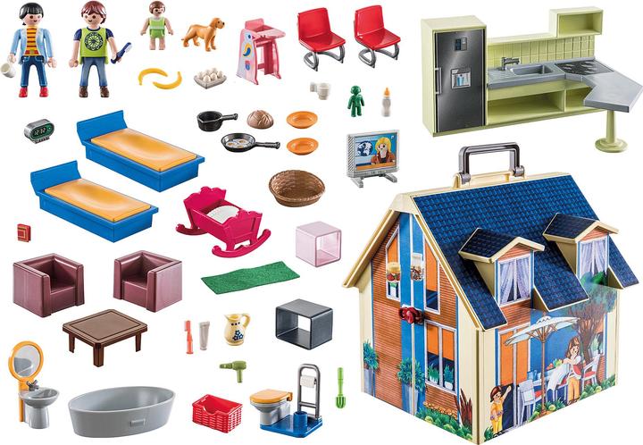 Produktbild Playmobil Mitnehm-Puppenhaus (70985, Playmobil Dollhouse)