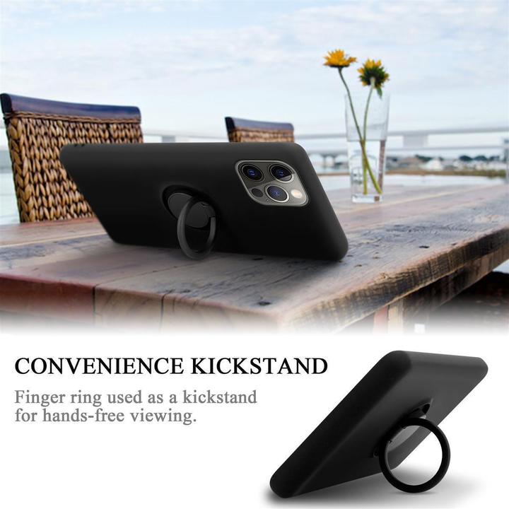Productafbeelding Cadorabo TPU Vloeibare Ring Silicone Hoesje (Apple iPhone 13 mini)