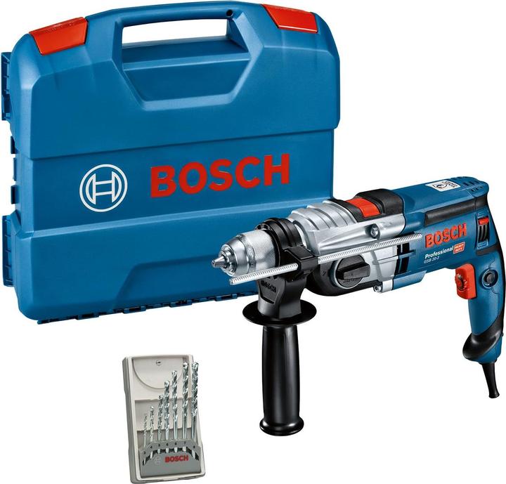 Actual product image Bosch Professional Impact drill GSB 20-2, with 7-piece masonry drill bit set (Electrical connection)