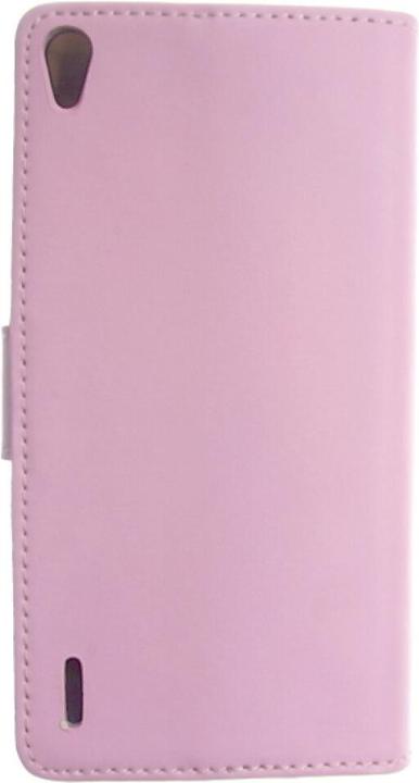 Actual product image OEM Slim Leather Book Case for Huawei P7 - pink 4250710554003 (Huawei Ascend P7)