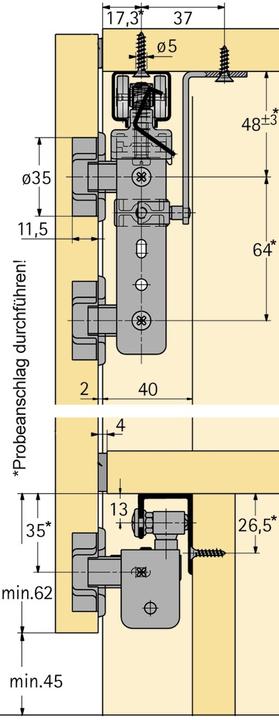 Produktbild Hettich Faltschiebetürbeschläge Wing 77, Forslide