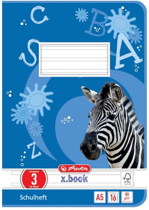 Immagine prodotto Herlitz Quaderno x.book, DIN A5, riga 3 / foderato (A5, Righe, Nessuna rilegatura)