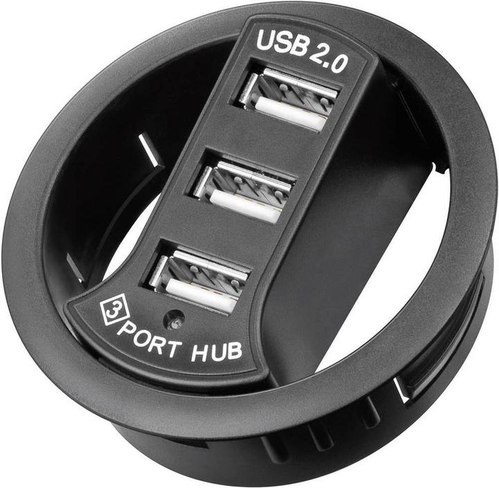 Produktbild Goobay Einbau-HUB (USB-A, 3 Ports)