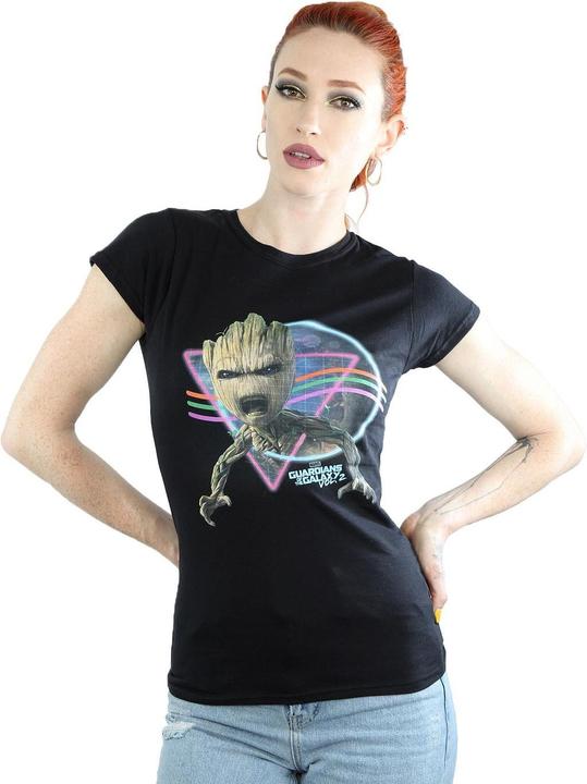 Immagine prodotto Guardians Of The Galaxy Neon Groot Maglietta Donna (L)