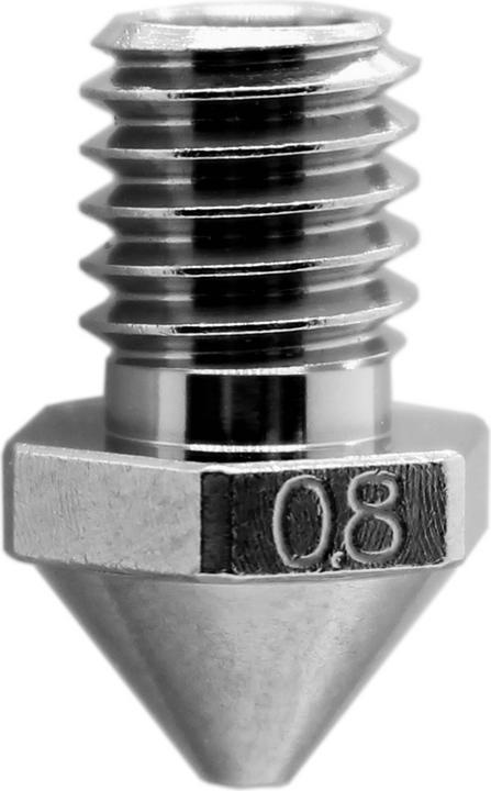 Actual product image MicroSwiss Micro Swiss Brass Plated Wear Resistant Nozzle for Flashforge Creator Pro 3 (Blast pipe)