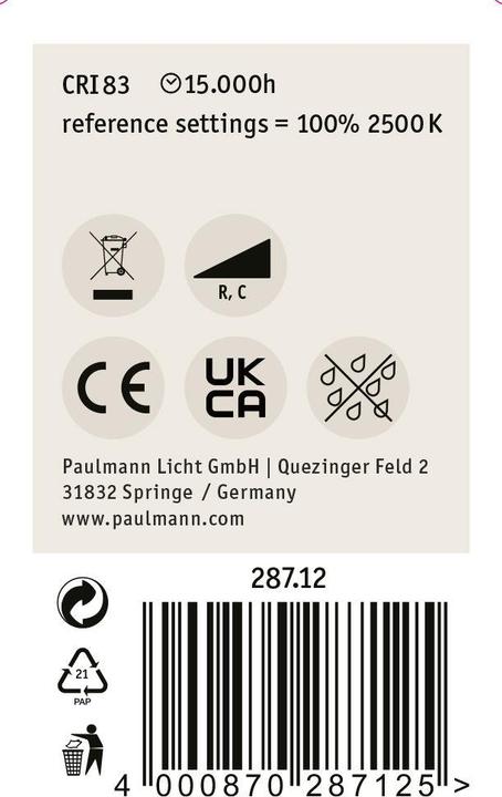 Image du produit Paulmann Goutte Vintage (E14, 4.70 W, 430 lm, 1 x, F)