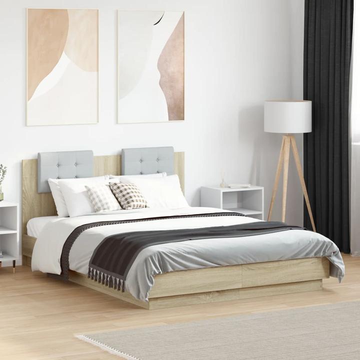 Immagine prodotto VidaXL Giroletto con testiera in rovere Sonoma (120 x 190 cm)