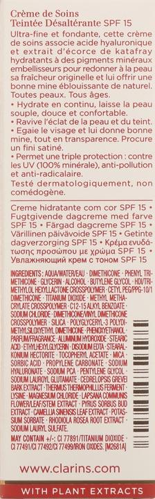 Image du produit Clarins Crème Hydratante Teintée Multi-Hydratante N° 03 Peach (50 ml, Crème de jour teintée, SPF 15)