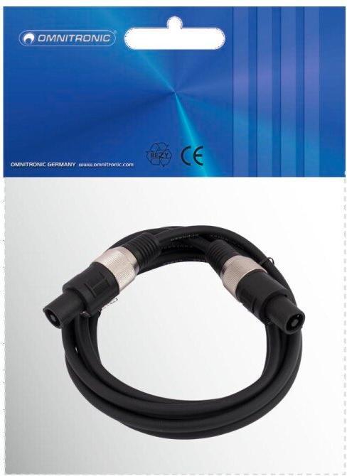 Produktbild Omnitronic Lautsprecherkabel Speaker 2x2,5 1,5m sw (1.50 m, 5 mm²)