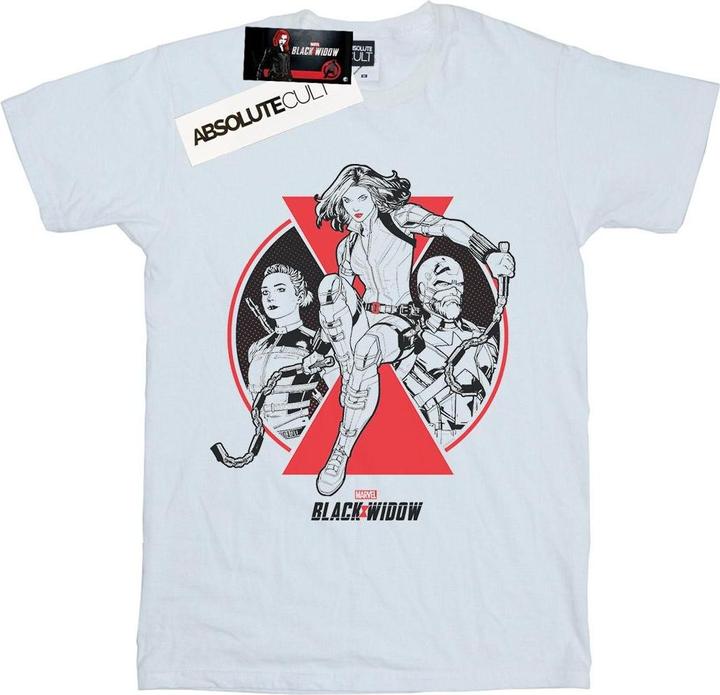 Black Widow Film Charakter Abzeichen TShirt (4XL)