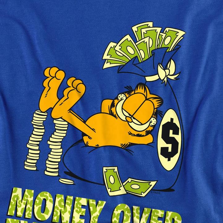 Actual product image Garfield Unisex Adult Money Is Everything Sweatshirt (L)