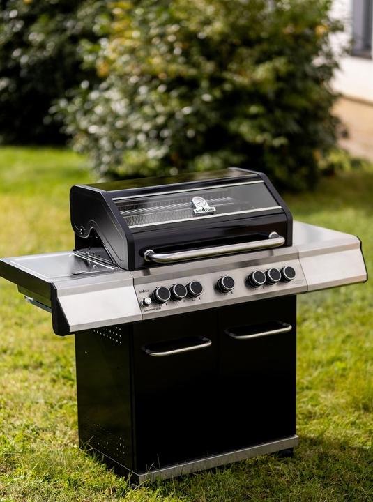 Produktbild Grillfürst G520G 5-Brenner Gasgrill mit Hochtemperaturbrenner, Heckbrenner und Gusseisen Rosten (15 kW)