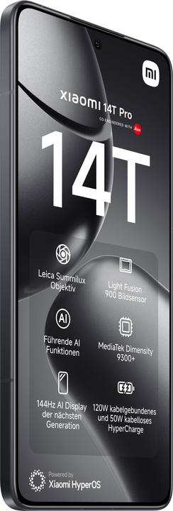 Immagine prodotto Xiaomi Pacchetto di lancio 14T Pro + Robot Vacuum X10 (512 GB, Titano Nero, 6.67", Doppia SIM, 50 Mpx, 5G)