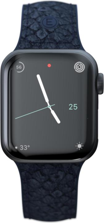Actual product image Njord Vatn Watch Strap For (45 mm, 44 mm, Vegan Leather, Silicone, Vegan salmon leather)