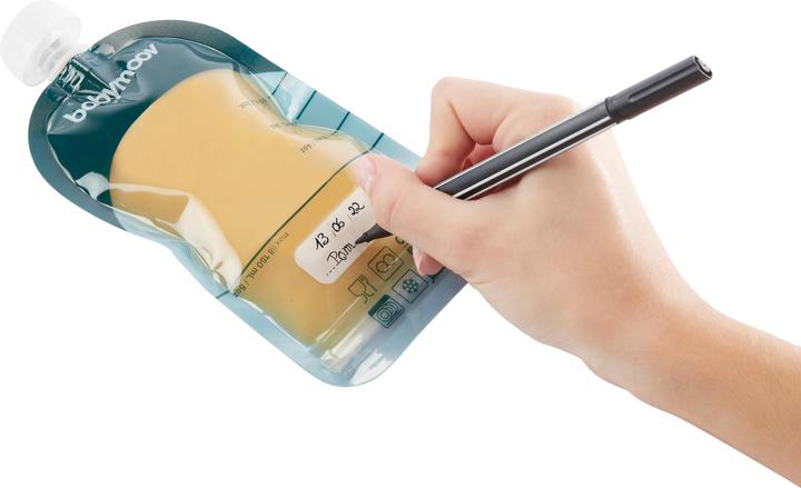 Actual product image Babymoov ISY squeeze bag