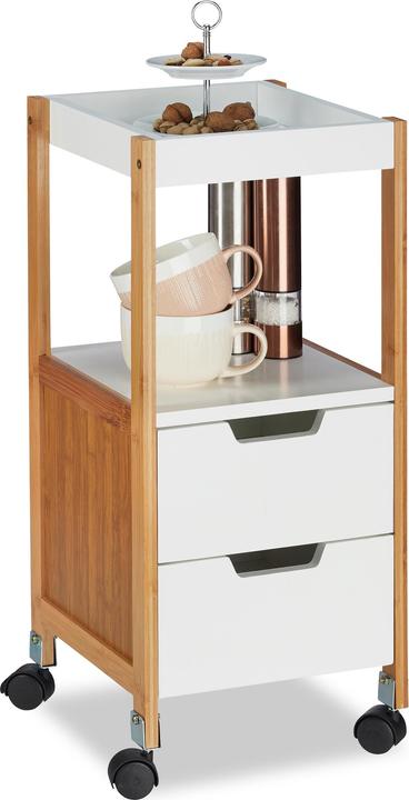 Actual product image Relaxdays Kitchen Trolley with Drawers
