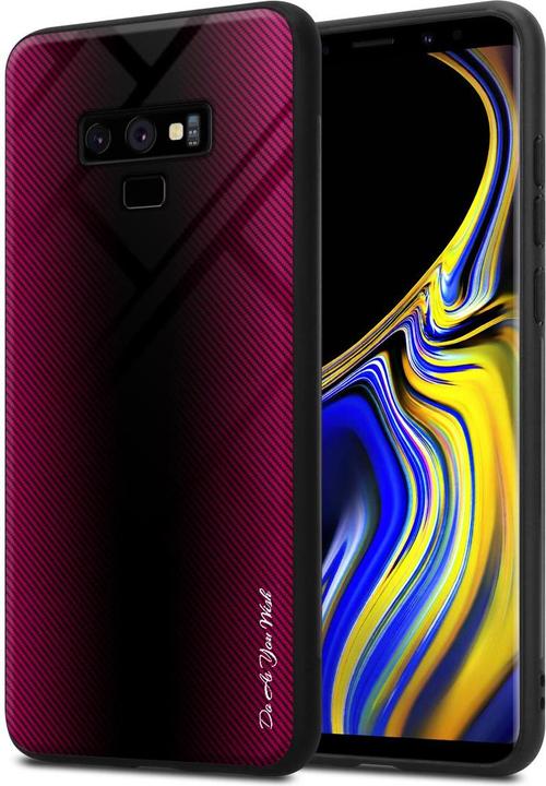 Actual product image Cadorabo TPU Striped Glass Cover (Samsung Galaxy Note 9)