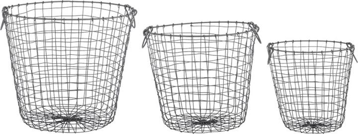 Image du produit Esschert Design Paniers métalliques ronds Lot de 3 L