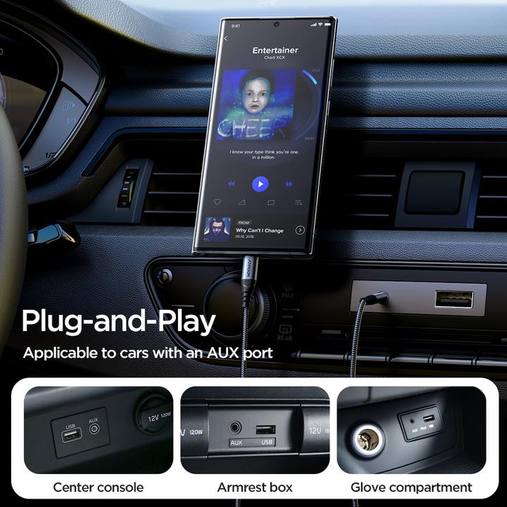 Actual product image Joyroom USB-C – 3.5mm Klinke (1.20 m, 3.5mm jack (AUX))