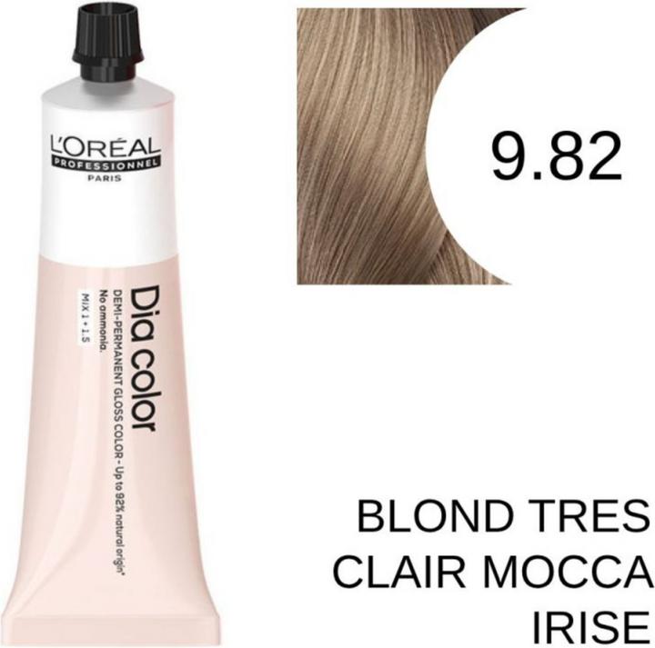 Immagine prodotto L'Oréal Paris Loreal DIA Colour 9.82 Biondo chiarissimo Moka Irisé 60 ml (9.82, Biondo moka molto chiaro cangiante)