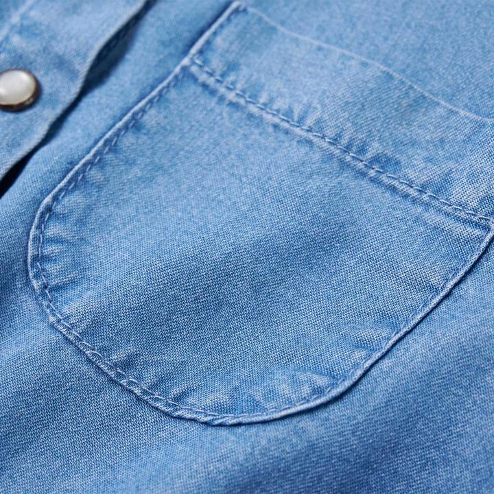 Image du produit VidaXL Robe enfant manches longues bleu marine et bleu jean (140)