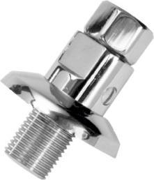 Euro Forte Raccord gerade, 1/2" AG x 1/2" IG, abstellbar, verchromt