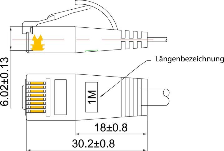 Actual product image Wirewin Network cable (U/FTP, CAT6, 0.50 m)