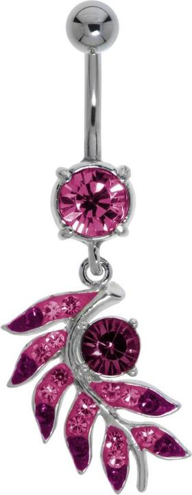 Bijouteria Bauchpiercing (Kristall, Chirurgenstahl 316L, Messing rhodiniert)