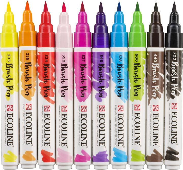 Produktbild Talens Ecoline Brush Pen (Mehrfarbig, 10 x)