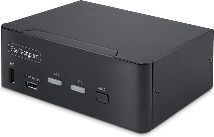 Actual product image StarTech COM 2-Port Dual-Monitor DisplayPort KVM Switch DP 1.4 8K 60Hz 4K 144Hz 2x USB 3.2 10Gbps Po