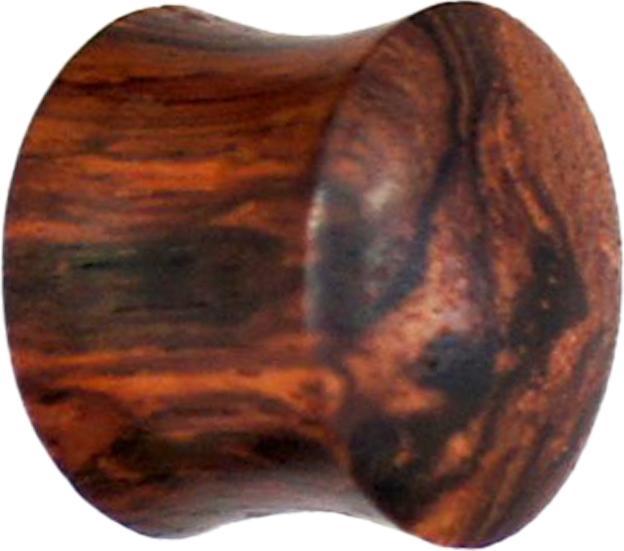 Actual product image Star Piercing Honey Wood Flared Plug (Organic, without brass)