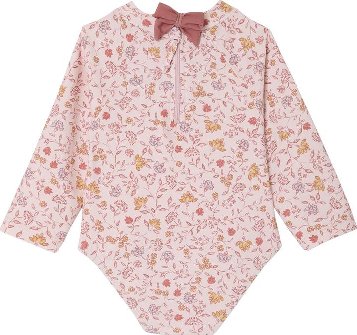 Vertbaudet Mädchen Baby Badeanzug mit langen Ärmeln, Blumenprint (86)