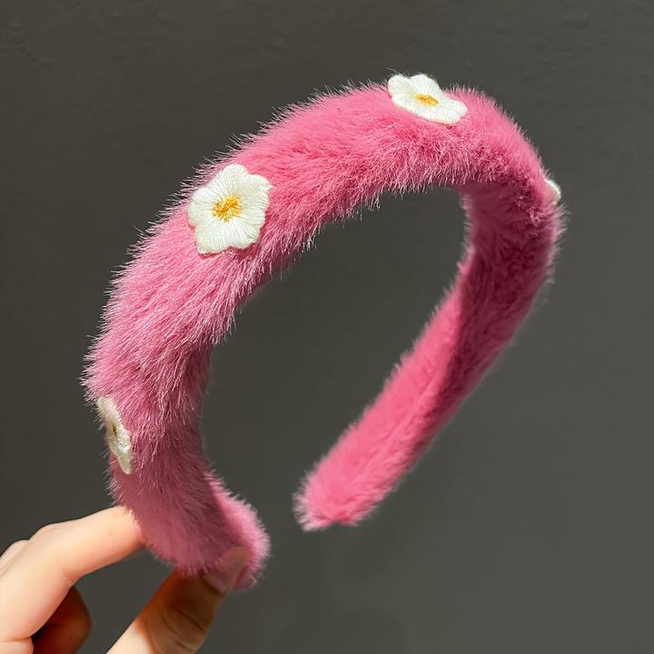 Actual product image Activity Board Elegant, minimalist daisy headband made from plush polyester - fashionable