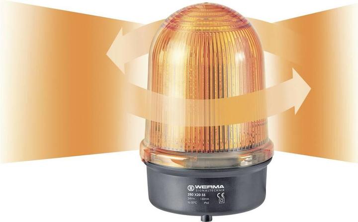 Produktbild Werma Signaltechnik Rundumleuchte LED 280.120.68 280.120.68 Rot Dauerlicht 230