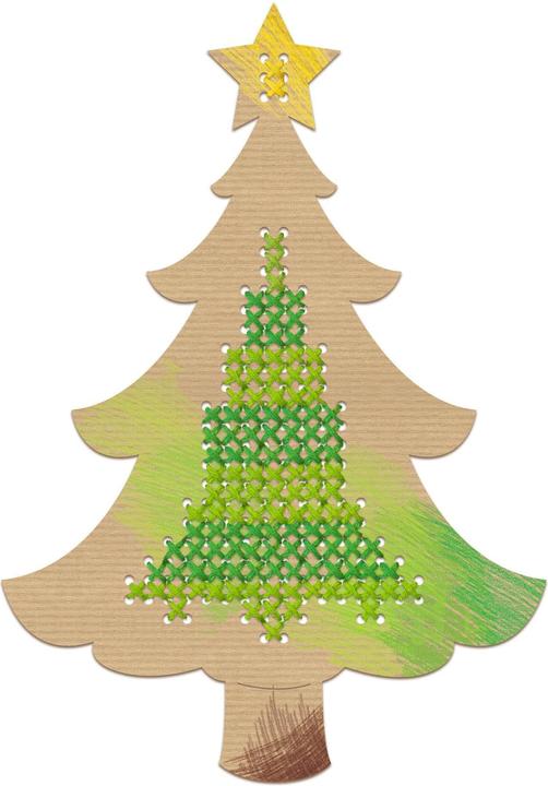 Produktbild Ursus Bastelset Kreuzstich-Motive Weihnachten 12 Stück