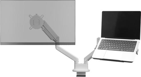 Actual product image One for All Monitor mount Solid Dual White DM 4220 (Table, 35")